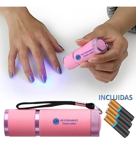 Lámpara Linterna 9 Leds Para Esmalte Semipermante Y Gel Uv