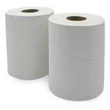 20 Bobinas De Papel Toallas Blanca 150 Mts X 20 Cm. 