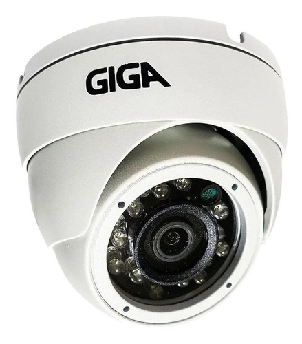 4 Câmera Ip Dome Metal 5m Poe Colorido A Noite Giga Gs0373