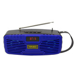 Bocina Bluetooth Radio Fm Recargable Usb Luz Led Portatil