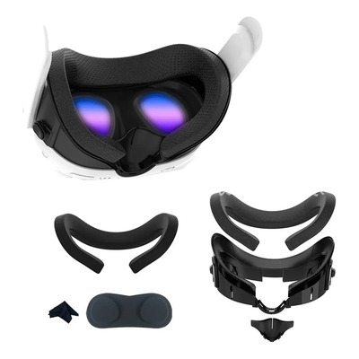 Interfaz Facial Akozlin Para Meta Quest 3 Almohadillas PU y Algodón Helado | Meses sin interés