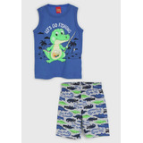 Conjunto Kyly Infantil Bebê Masculin Short Regat Verão P A 8