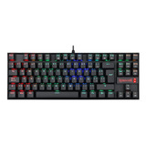 Teclado Gamer Redragon Kumara K552 Mecanico Outemu Blue Rgb