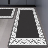 Fithome Tapete De Cocina Antifatiga, 2 Alfombrillas Acolchad