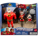Disney Pixar Increibles Storyteller - Paquete De 3 Figuras