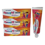 3 Pastas Fluoxytil Flúor + Calcio Fresa Fresca 50 Ml