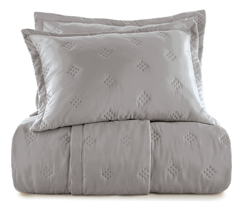 Cubrecama Quilt Cover 2 1/2 Queen Reversible C/ 2 Fundas