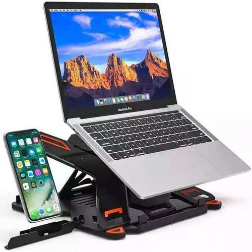 Base Para Laptop Y Celular Stand Macbook Giratoria 