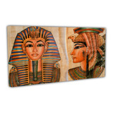 Cuadro Lienzo Canvas 60x100cm Faraon Faraona Antigüa Pintura