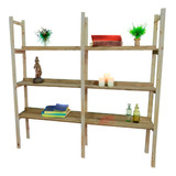 Modular Organizador Madera Maciza 180x180cm Libreria Hogar