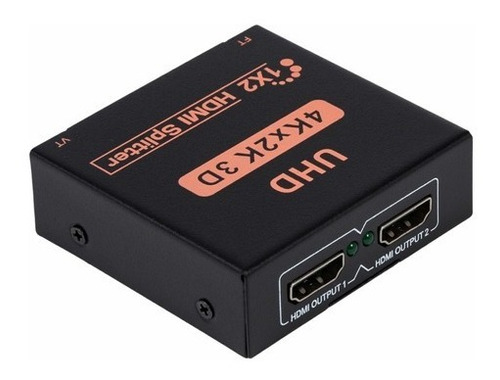 Splitter 1x2 Distribuidor De Sinal Hdmi 3d 4k Duplicado Tv