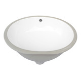 Lux Sany Tb11 Lavabo Ovalín Cerámico Blanco Para Submontar