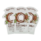 I Am Coconut Mask Sheet Pack 3, Hidratante, 