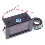 Smakn Voltímetro Digital Amperímetro Ac 60-300v 100a Voltaje