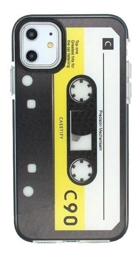 Funda Generica Para iPhone Retro Cassette Camara Silicona