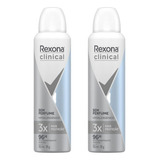 Desodorante Aero Rexona Clinical 150ml Sem Perfume-kit C/2un