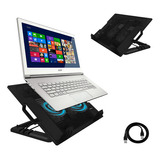 Cool Pad Base Enfriadora 2 Ventiladores Laptop 3 Posiciones Xbox Ps3