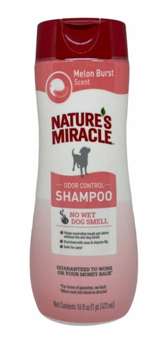 Shampoo Perro De Melón-control De Olor Natures Miracle 473ml
