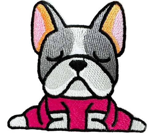 Plpatch Bulldog Francés Perro Cachorro Mascota Lindo De 1