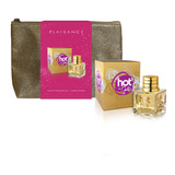 Set Perfume Hot In Gold Edp 80 Ml + Cosmetiquero Plaisance
