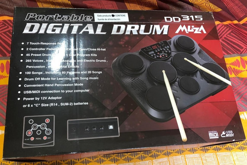 Bateria Electrónica Digital Drum Muza Dd 315