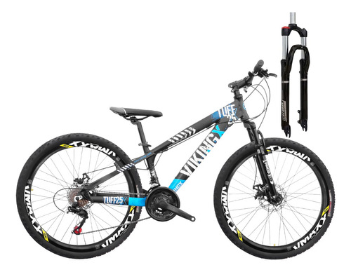 Bike Aro 26 Viking Tuff25 21v F. Disco + Trava Suspensão