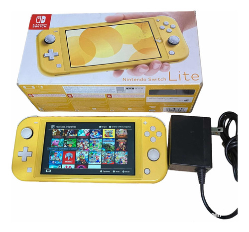 Nintendo Switch Lite Chipeado 128gb Caja Y Cargador Original