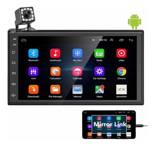 Radio Auto Bluetooth Android Pantalla Touch  7 Pulgadas 