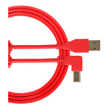 Cable Audio Usb Udg 2.0 A-b 3 Mt Rojo En Angulo U95006rd