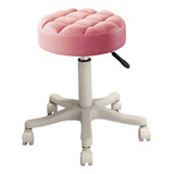 Taburete Giratorio Para Spa, Silla De Masaje De Rosa