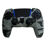 Funda Joystick Ps5 Camuflaje Gris