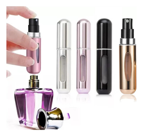 Atomizador De Perfume, 4 Piezas De 5 Ml, Mini Botella