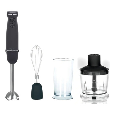 Mixer Kanji KJH-BL1000HB01 negro y rojo 1000W acero inoxidable | Envío gratis