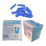 Caja De Lancetas Estériles 100 Unidades Para Prueba Glicemia