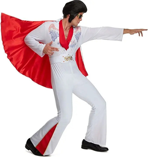 Disfraz De Elvis Presley 60's Rock N Roll 50s 50's 60s 70's Para Adultos Hombres Envio Gratis