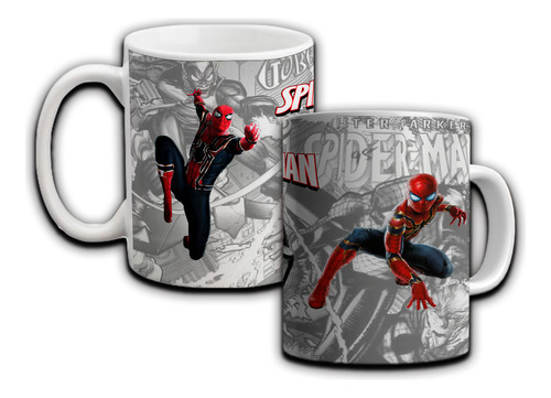 Mug Pocillo De Ceramica Spiderman Marvel Comics Ucm