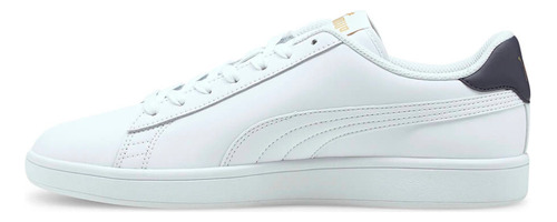 Tenis Puma Smash V2 Hombre-blanco/negro