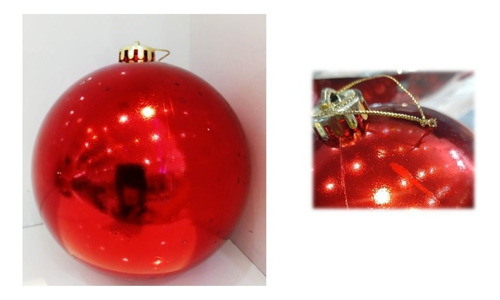 Bola De Natal Decorativa Para Árvore 14cm Lisa Cores Cor Vermelho