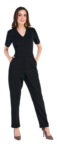 Palazzo Jumpsuit Negro De Moda Para Dama Devendi Denim Co