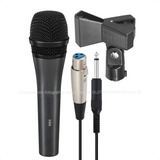 Microfono Dinamicos Profesional Metalico 835 + Cable Pipeta
