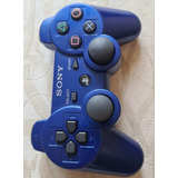 Control Playstation 3 Dualshock Sixaxis Azul Metálico 