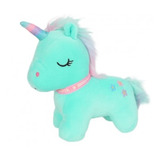 Peluche Suave Unicornio Turquesa 20cm Juguete Niñas