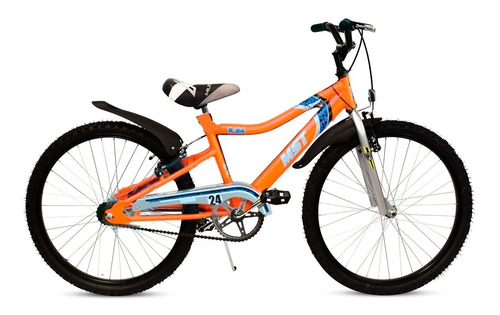 Bicicleta Nene Musetta Viper Rodado 24 Color Naranja 