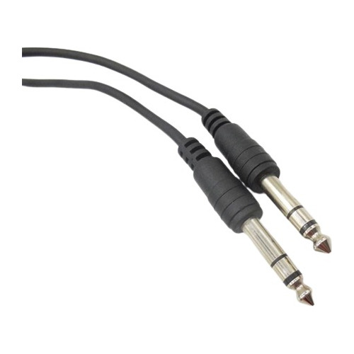 Cable Stereo Aux Plug 6.5mm A Plug 6.5mm 3mts Negro