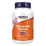 Sulfato Condroitina 600mg Now Foods  120cáps Importado