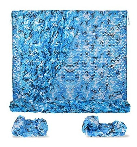 Red De Camuflaje Para Caza Deco Sombra 1.5x2m Camuflado Azul