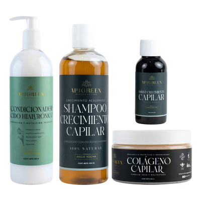 Shampoo Crecimiento Con Acondicionador Y Colágeno Apigreen | Envío gratis