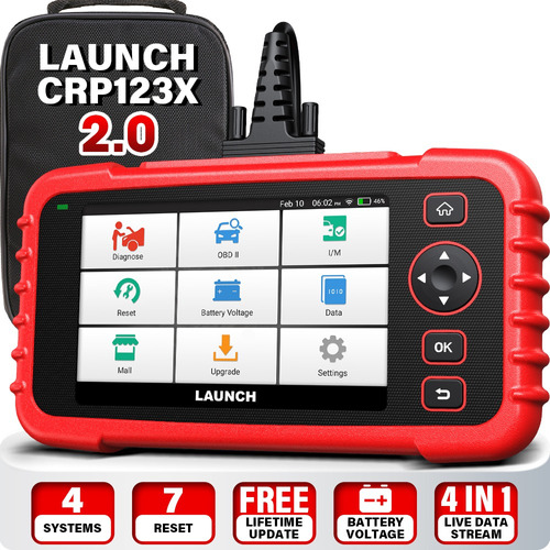 Escaner Launch X431 Profesional Crp123x Motor, Transmi, Bolsas, Wifi +conector Tsuru Gratis