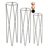 3 Suporte Tripé Para Vasos Plantas Chão Grande 60cm 45cm 25