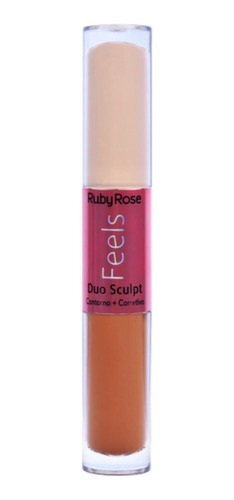 Ruby Rose Feels Duo Corretivo 10ml - Caramelo50 + Expresso30